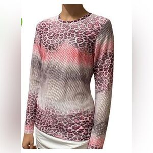 Sofiabella Air Flow Long Sleeve Top Pink Panther